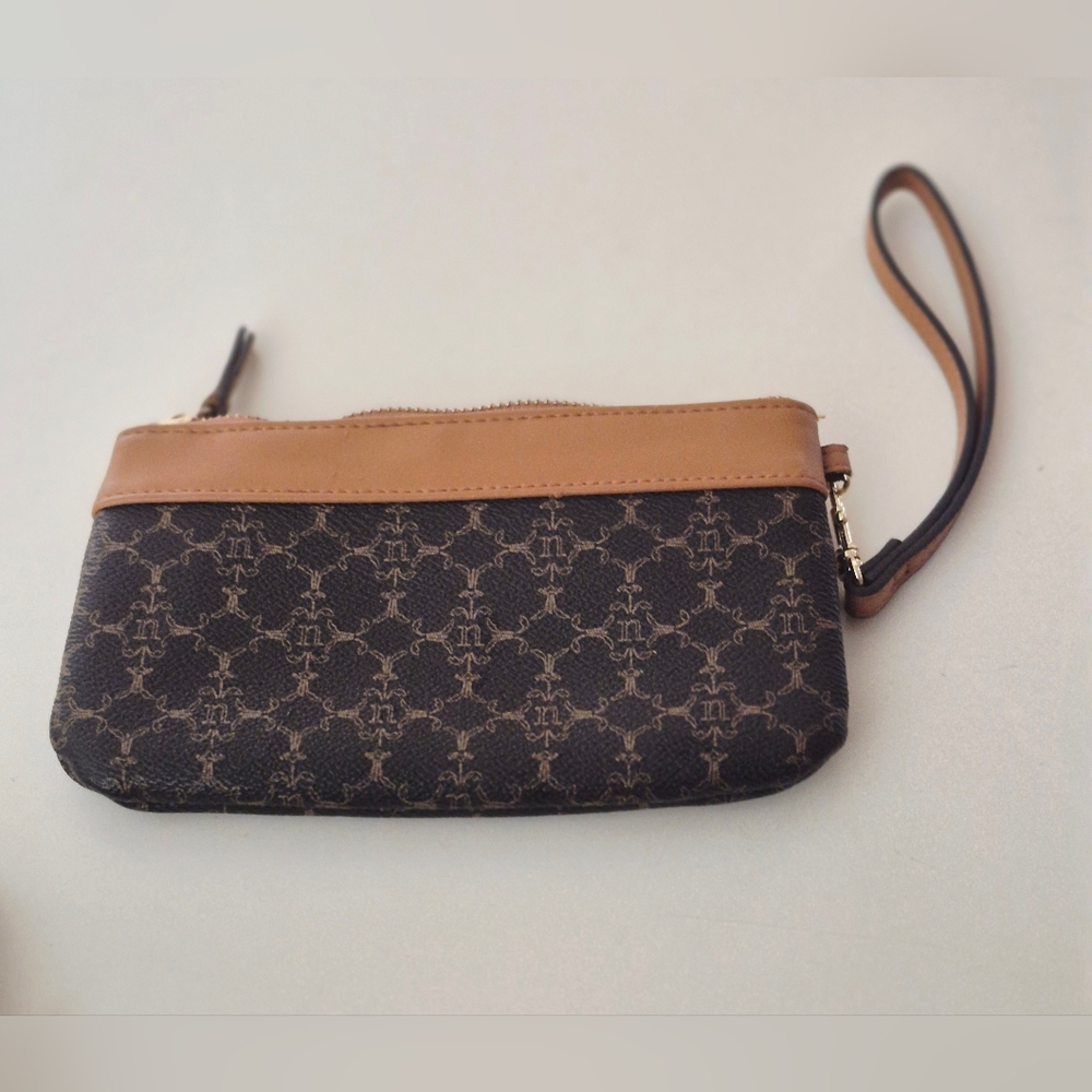 Nanette Lepore Black and Brown Wristlet